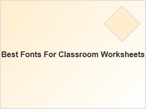 Enhancing Worksheets with Decorative Display Fonts